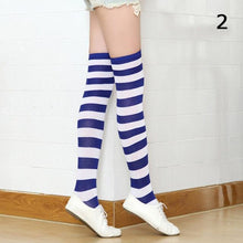 Load image into Gallery viewer, 22 Colors Sweet Cute Girls Over Knee Long Printed Thigh High Cotton Socks Plus Size Over knee Socks for Women
