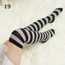 Load image into Gallery viewer, 22 Colors Sweet Cute Girls Over Knee Long Printed Thigh High Cotton Socks Plus Size Over knee Socks for Women
