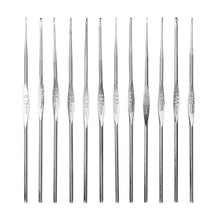 Load image into Gallery viewer, 22-Piece: Aluminum Multi-Color Crochet Hook Needles
