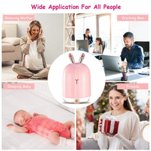 Load image into Gallery viewer, 220ml Cool Mist Humidifier Ultrasonic Air Diffuser Atomizer with 7 Color
