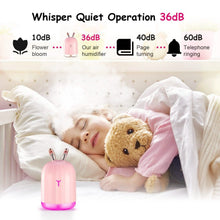 Load image into Gallery viewer, 220ml Cool Mist Humidifier Ultrasonic Air Diffuser Atomizer with 7 Color
