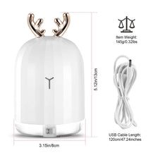 Load image into Gallery viewer, 220ml Cool Mist Humidifier Ultrasonic Air Diffuser Atomizer with 7 Color
