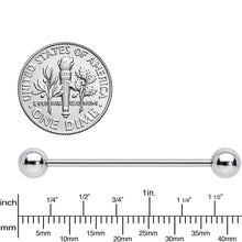 Load image into Gallery viewer, 14G Straight Stainless Steel Barbell 1 1/4 6mm
