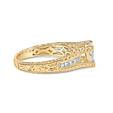Load image into Gallery viewer, 14K Yellow Gold 1.0 Cttw Princess Composite Diamond Engagement Ring (G-H Color, VS1-VS2 Clarity) - Size 7
