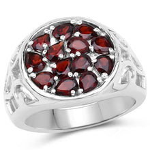 将图片加载到图库查看器，2.34 Carat Genuine Garnet .925 Sterling Silver Ring
