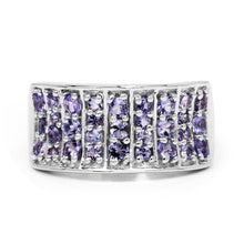 Load image into Gallery viewer, 1.23 Carat Genuine Tanzanite .925 Sterling Silver Ring
