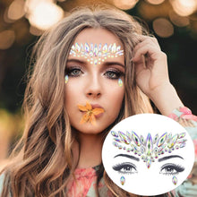 Load image into Gallery viewer, 23 Sets Glitter Face Jewels Sticker Temporary Party Face Makeup Tattoo Face Gems Glitter Face Jewels Crystal Stickers For Womens

