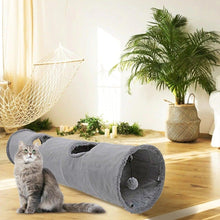 将图片加载到图库查看器，2/3/4/5 Holes Pet Cat Tunnel Toys Foldable Pet Cat Kitty Training Interactive Fun Toy For Cats Rabbit Animal Play Tunnel Tube For Cats Tunnels for Indoor Cats Cat Tube Collapsible 3 Way Pet Tunnel Great Toy for Cats
