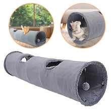 将图片加载到图库查看器，2/3/4/5 Holes Pet Cat Tunnel Toys Foldable Pet Cat Kitty Training Interactive Fun Toy For Cats Rabbit Animal Play Tunnel Tube For Cats Tunnels for Indoor Cats Cat Tube Collapsible 3 Way Pet Tunnel Great Toy for Cats
