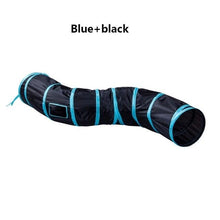 将图片加载到图库查看器，2/3/4/5 Holes Pet Cat Tunnel Toys Foldable Pet Cat Kitty Training Interactive Fun Toy For Cats Rabbit Animal Play Tunnel Tube For Cats Tunnels for Indoor Cats Cat Tube Collapsible 3 Way Pet Tunnel Great Toy for Cats

