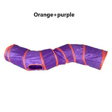 将图片加载到图库查看器，2/3/4/5 Holes Pet Cat Tunnel Toys Foldable Pet Cat Kitty Training Interactive Fun Toy For Cats Rabbit Animal Play Tunnel Tube For Cats Tunnels for Indoor Cats Cat Tube Collapsible 3 Way Pet Tunnel Great Toy for Cats

