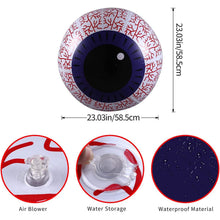 将图片加载到图库查看器，24-Inch Halloween Inflatable Ghost Eyeball Decor
