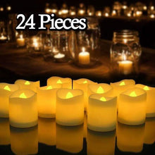 Load image into Gallery viewer, 24-Piece: LED Flameless Tea Light Candle
