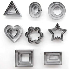 Load image into Gallery viewer, 24-Piece: Stainless Steel Cookie Cutters Set
