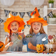 Load image into Gallery viewer, 24-Pieces: Halloween Party Striped Decorative Paper Straws
