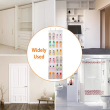 Load image into Gallery viewer, 24-Pocket: Over the Door Shoes Rack Crystal Clear Organizer
