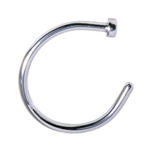 Load image into Gallery viewer, 18G Stainless Steel Nose Hoop - 3/8
