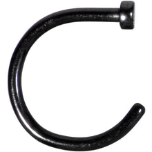 将图片加载到图库查看器，18G 5/16 Black Anodized Titanium Nose Hoop
