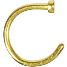 将图片加载到图库查看器，18G 5/16 Yellow Anodized Titanium Nose Hoop
