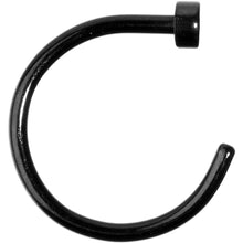 Load image into Gallery viewer, 20G 5/16 Black Anodized Titanium Nose Hoop
