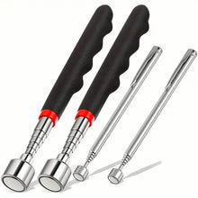 Load image into Gallery viewer, 3-in-1 Telescopic Magnetic Grabber Tool – Stainless Steel, Non-Electric
