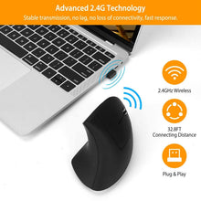 将图片加载到图库查看器，2.4G Wireless Vertical Mouse Ergonomic Optical Mice
