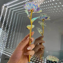 Load image into Gallery viewer, 24k Infinity Rose Eternal with Gold foil LED Enchanted For Christmas Valentine's Day Gift
