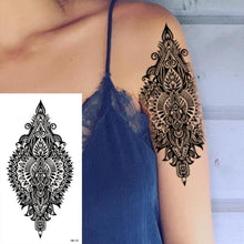 Load image into Gallery viewer, 25 Sheets Flower Rose Luxury Tattoos Waterproof Temporary Sticker 3D Rose Flower Tattoos Body Art Arm Fake Tatoo For Womens
