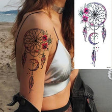 Load image into Gallery viewer, 25 Sheets Flower Rose Luxury Tattoos Waterproof Temporary Sticker 3D Rose Flower Tattoos Body Art Arm Fake Tatoo For Womens
