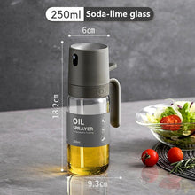 Load image into Gallery viewer, 250ml Oil Spray Bottle BBQ Baking Glass Storage Bottles for Oil Vinegar Oil Dispenser Cooking Seasoning Bottle Kitchen Cooking Oil Spray Kitchen Gadgets For Cooking BBQ Salad Steak
