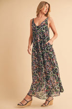 将图片加载到图库查看器，Printed V-Neck Frill Tiered Cami Comfortable Dress For Women – Playful, Feminine &amp; Fun for Summer Days

