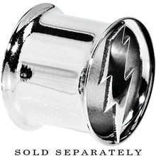 Load image into Gallery viewer, 9/16 Stainless Steel Double Flare Lightning Bolt Tunnel
