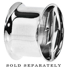 Load image into Gallery viewer, 5/8 Stainless Steel Double Flare Lightning Bolt Tunnel
