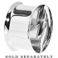 将图片加载到图库查看器，3/4 Stainless Steel Double Flare Lightning Bolt Tunnel
