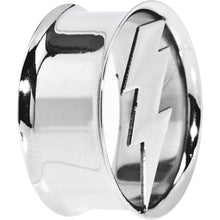 Load image into Gallery viewer, 1 inch Stainless Steel Double Flare Lightning Bolt Tunnel
