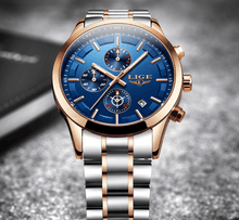 Load image into Gallery viewer, Men's Waterproof  Watch With Chronometers And Date Display Unique Design Perfect Gift
