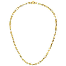 Load image into Gallery viewer, 14K Yellow Gold Bold Paperclip Chain (4.2 mm)
