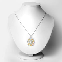 Load image into Gallery viewer, 2.10 Carat Genuine Green Amethyst .925 Sterling Silver Pendant
