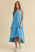 将图片加载到图库查看器，High-Low Hem Scoop Neck Midi Comfortable Tank Dress For Women Modern Chic, Versatile Design with Trendy High-Low Hem, Perfect for Casual &amp; Elevated Looks
