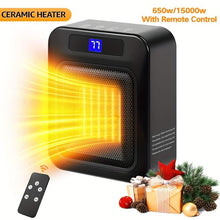 将图片加载到图库查看器，Space Heater for Indoor Use – 1500W Ceramic with Remote &amp; Timer
