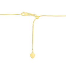 将图片加载到图库查看器，14k Yellow Gold Adjustable Snake Chain 0.85mm
