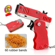 Load image into Gallery viewer, Foldable Metal Rubber Band Launcher Toy Keychain
