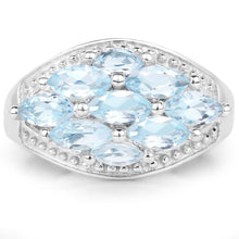 Load image into Gallery viewer, 2.50 Carat Genuine  Blue Topaz .925 Sterling Silver Ring
