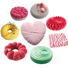 Load image into Gallery viewer, 27 Style Silicone Cake Molds Pastry Bakeware Set Non-Stick Mousse Mould Party Dessert Baking Tools Decorating Pan Kitchen Tools Silicone Cupcake Baking Cups Food Grade Non-Stick Silicone Muffin Liners
