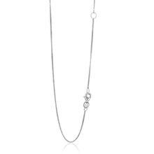 将图片加载到图库查看器，14k White Gold Adjustable Box Chain 0.8mm
