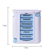 Load image into Gallery viewer, 28 Grid Container Organizer Medicine Weekly Storage Pill 7 Day Tablet Sorter Box Case
