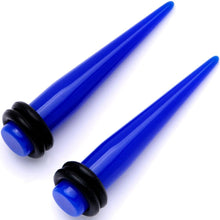 将图片加载到图库查看器，2G Dark Blue Acrylic Taper Set
