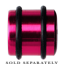 Load image into Gallery viewer, 16mm Hot Pink Anodized Titanium Blinking Plug
