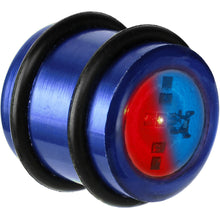 将图片加载到图库查看器，16mm Blue Anodized Titanium Blinking Plug
