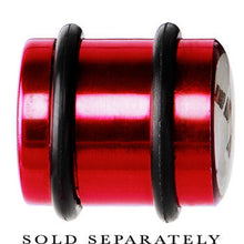 Load image into Gallery viewer, 14mm Red Anodized Titanium Blinking Plug
